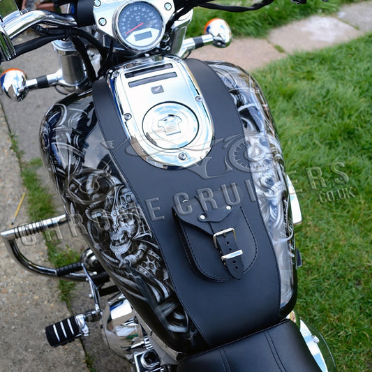 Honda VTX1800 Custom Leather Tank Bib / Chap
