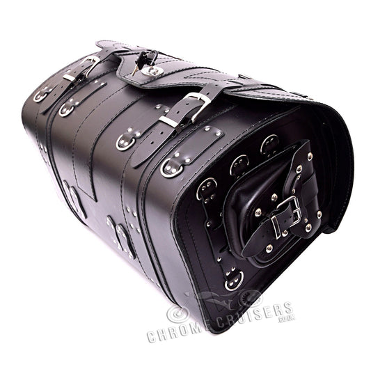 Sissy Bar Bag, Back Seat Bag, Rear Leather Bag - Motorcycle Luggage – REAL LEATHER
