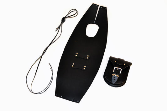 SuzuVS800/1400 Intruder Plain Leather Tank Bib / Chap