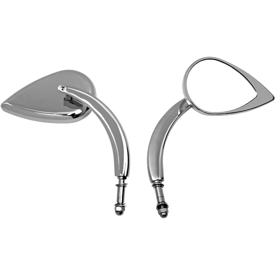 Tank Tuff Cycles Tear-Drop Mirror - Long Steam
