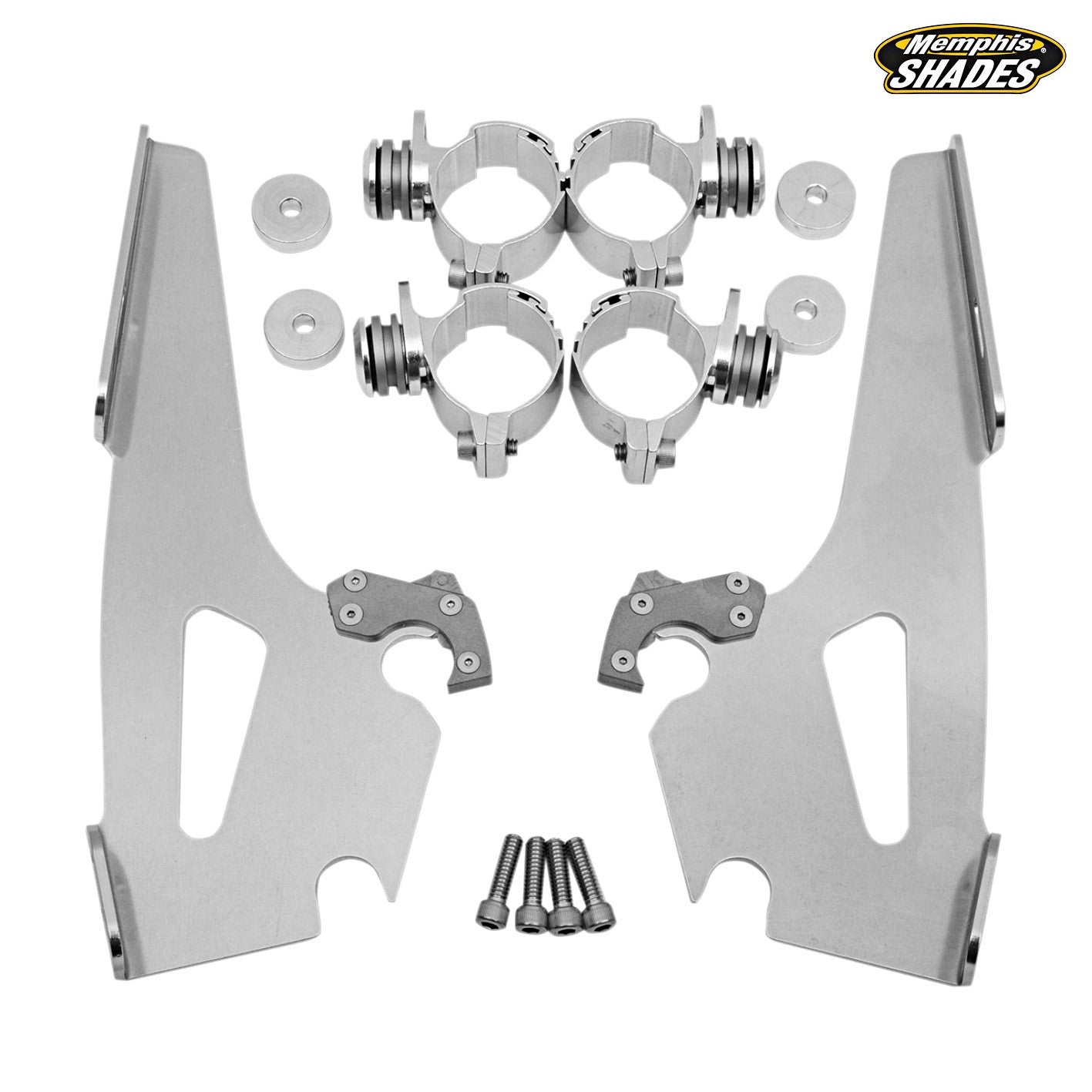 MOUNTING KIT TRIGGER-LOCK MEMPHIS FATS/SLIM POLISHED HONDA / KAWASAKI / SUZUKI