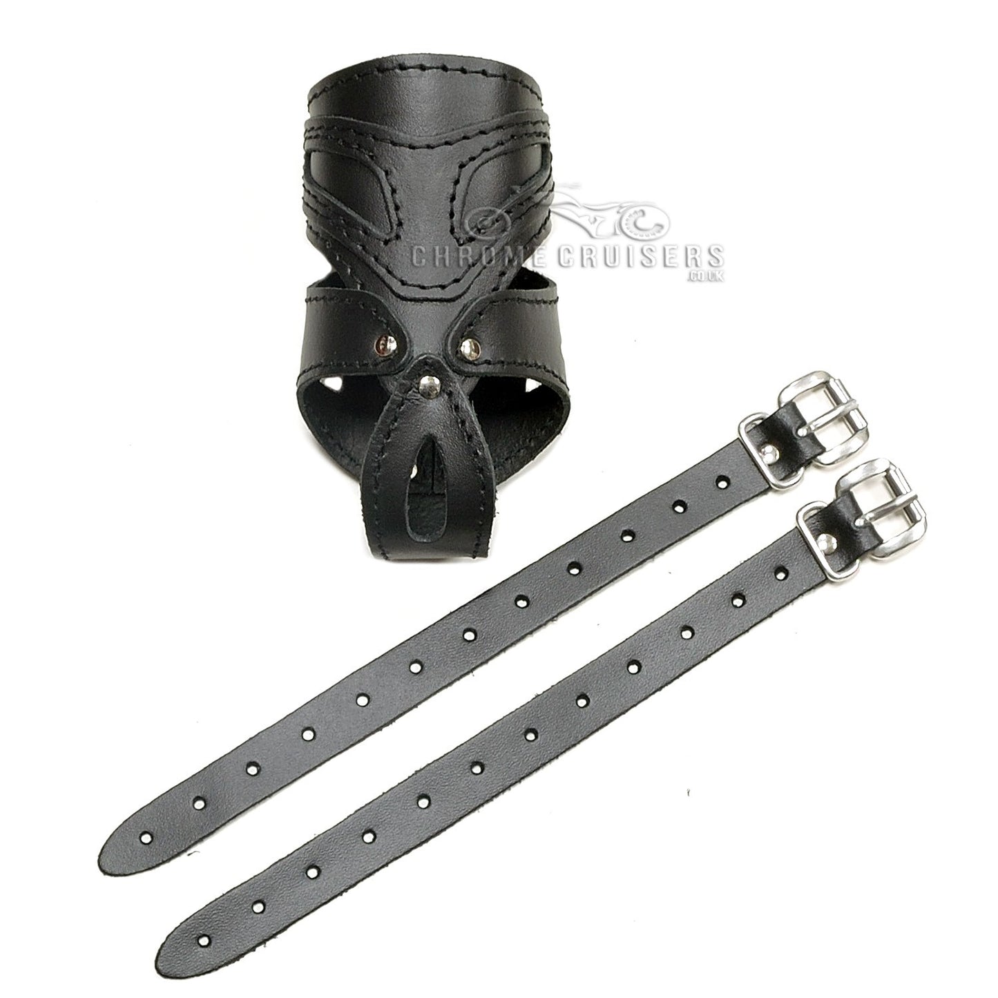 Motorcycle Leather Drink / Bottle Holder - N6A