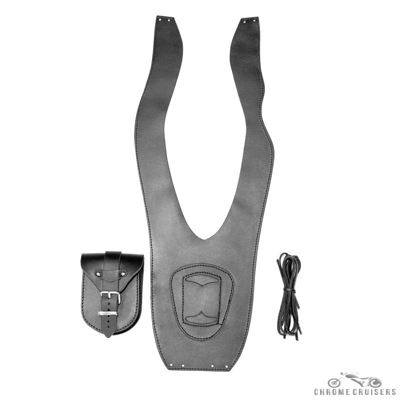 YAMAHA XV1600 WILD STAR PLAIN LEATHER TANK CHAP/BIB WITH POUCH