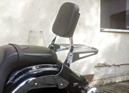 Yamaha Stryker 1300 (XVS1300 Custom) Passenger Backrest with Rack / Sissy bar