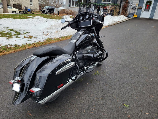 BMW R18 BAGGER TRANSCONTINENTAL Chrome Rear Crash Bars Saddlebag Guards