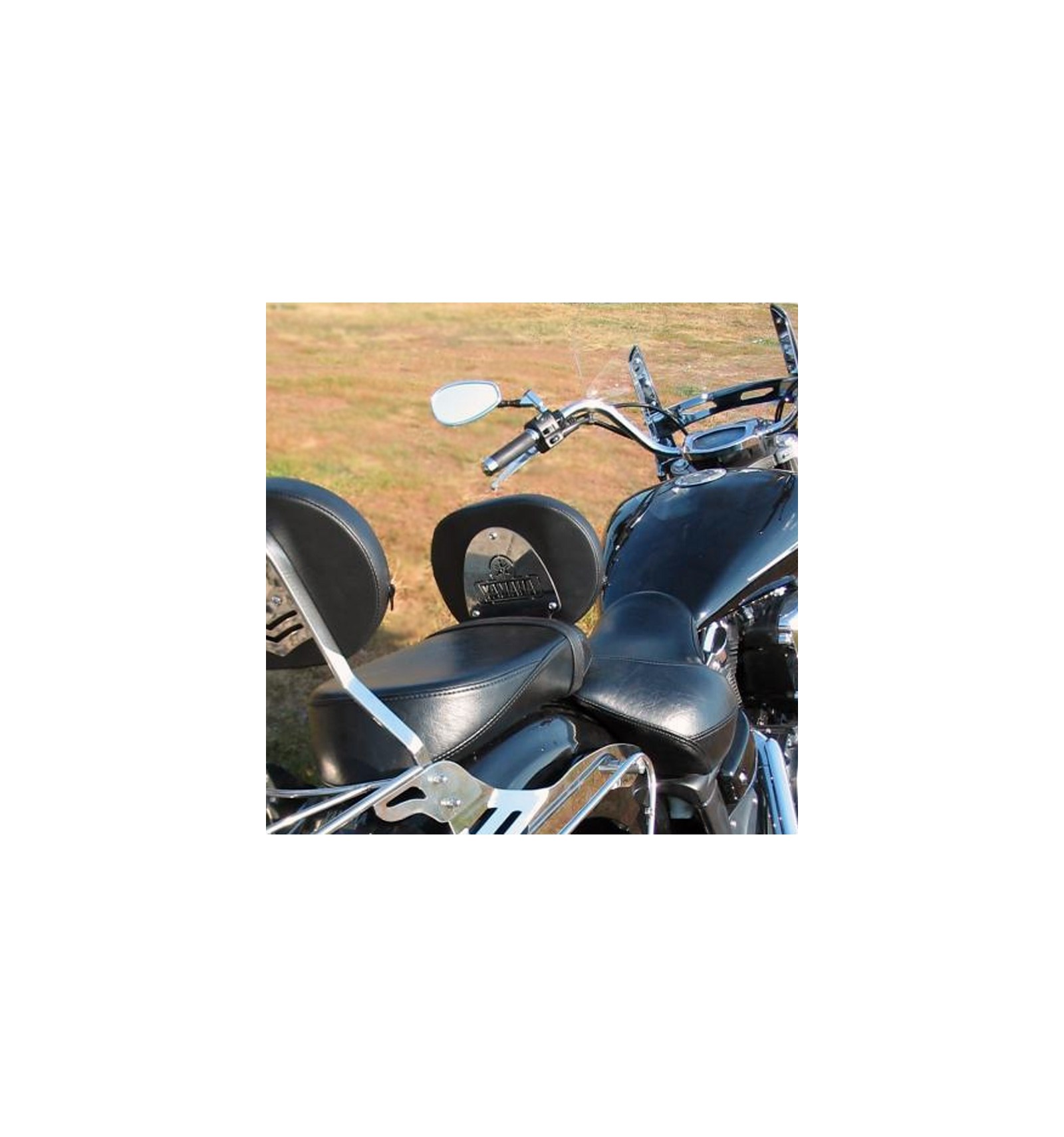 XVS950 | 1300 V Star XVS1300A Midnight Star Heavy Chrome Rider Adjustable Driver Support Rider Backrest BM UK Yamaha XVS950A