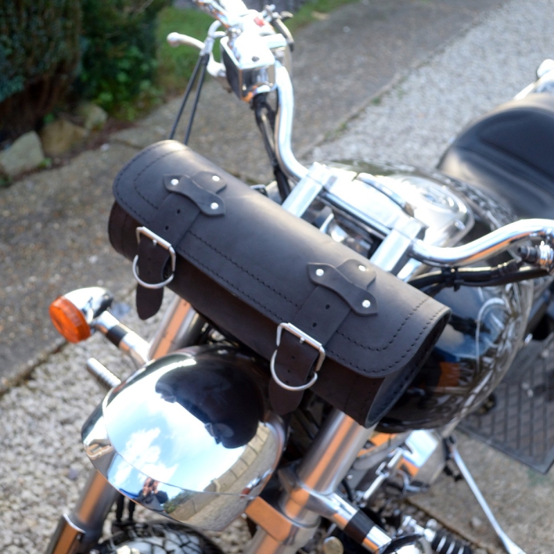 Motorcycle leather large tool roll