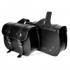 Top Quality Motorcycle Handmade Leather Saddlebags Panniers (pair) C101A - 21L