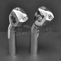 Chrome Handlebar Riser 6.10" / 155mm Set for 1inch/22mm handlebars