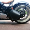 Motorcycle Black Leather Single Saddlebag Pannier