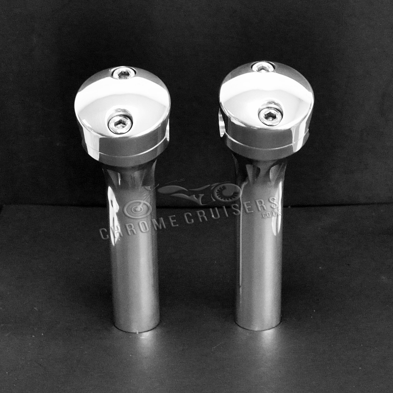 Polished Aluminium Risers 6.10" / 155mm Set for 1inch handlebars