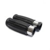 Vintage Custom Chrome and Rubber Grips for Harley Davidson (electric throttle)