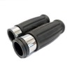 Vintage Custom Chrome and Rubber Grips for Harley Davidson (electric throttle)
