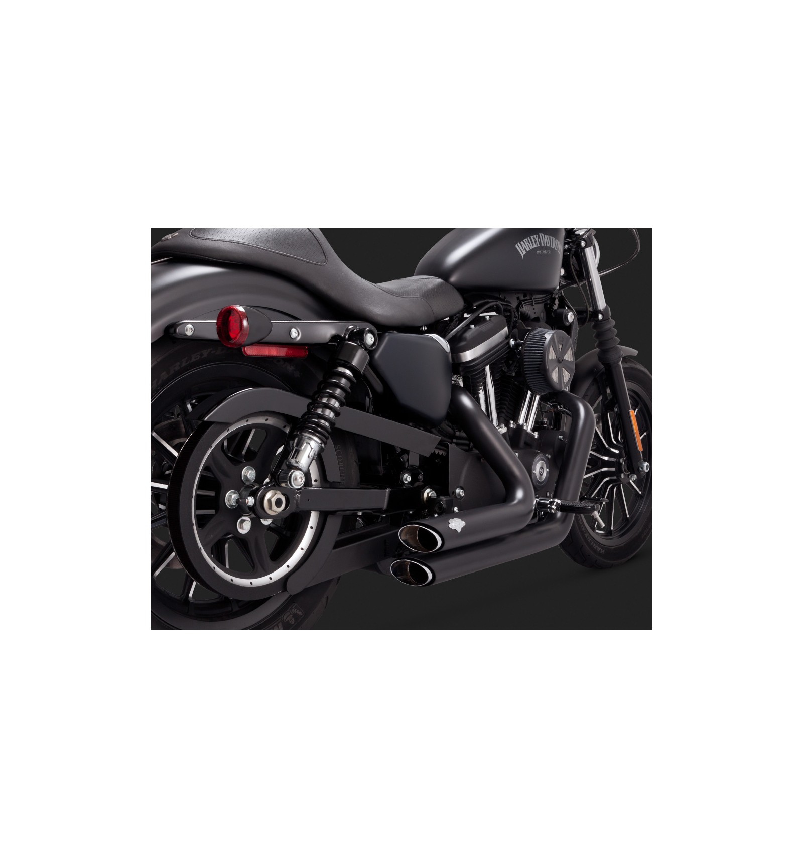 Harley Davidson Sportster (14-17) 2-INTO-2 SHORTSHOTS STAGGERED BLACK