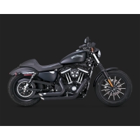 Harley Davidson Sportster (14-17)  2-INTO-2 SHORTSHOTS STAGGERED BLACK EXHAUST