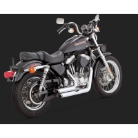 Harley Davidson Sportster (1999-2003)  2-INTO-2 SHORTSHOTS STAGGERED CHROME EXHAUST