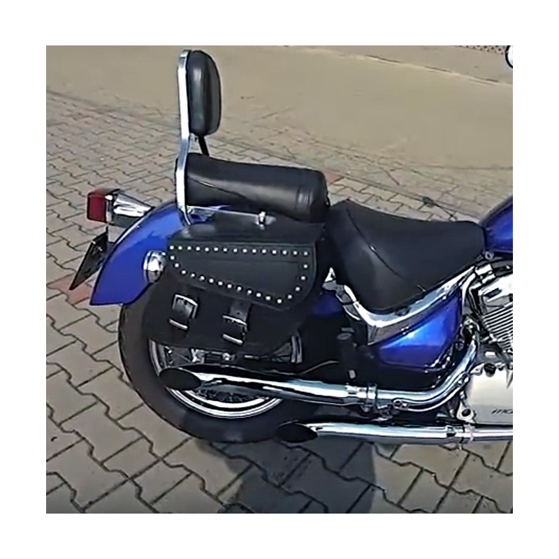 MOTORCYCLE LEATHER SADDLEBAGS PANNIERS SUZUKI VL800 VOLUSIA M800 1500 INTRUDER