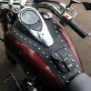 KAWASAKI VN 900 VULCAN LEATHER TANK PANEL/CHAP WITH POUCH