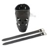Motorcycle Rear Leather Drink / Bottle Holder - Skull (N8A)