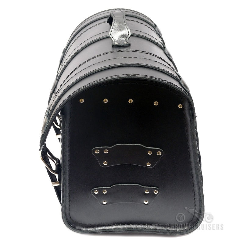 K131A Motorcycle / Trike Black Leather Rear Bag / Case / Sissy Bar Bag