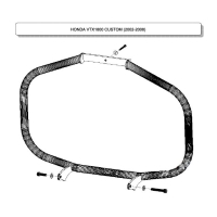 Honda VTX1800 Custom - Chrome Heavy Duty Crash Bar / Engine bar