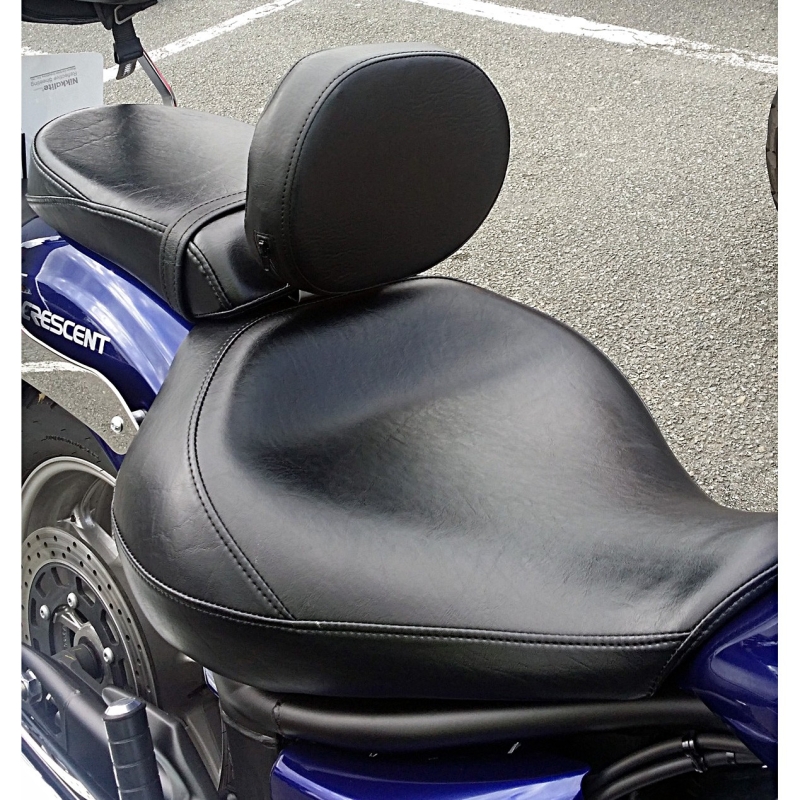BM UK Yamaha XVS950A XVS1300A Midnight Star XVS950 | 1300 V Star Heavy Chrome Rider Adjustable Driver Support Rider Backrest 