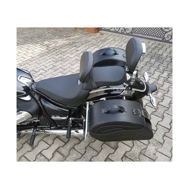 BMW R18 HIGH QUALITY CHROME BLACK RIDER DRIVER BACKREST