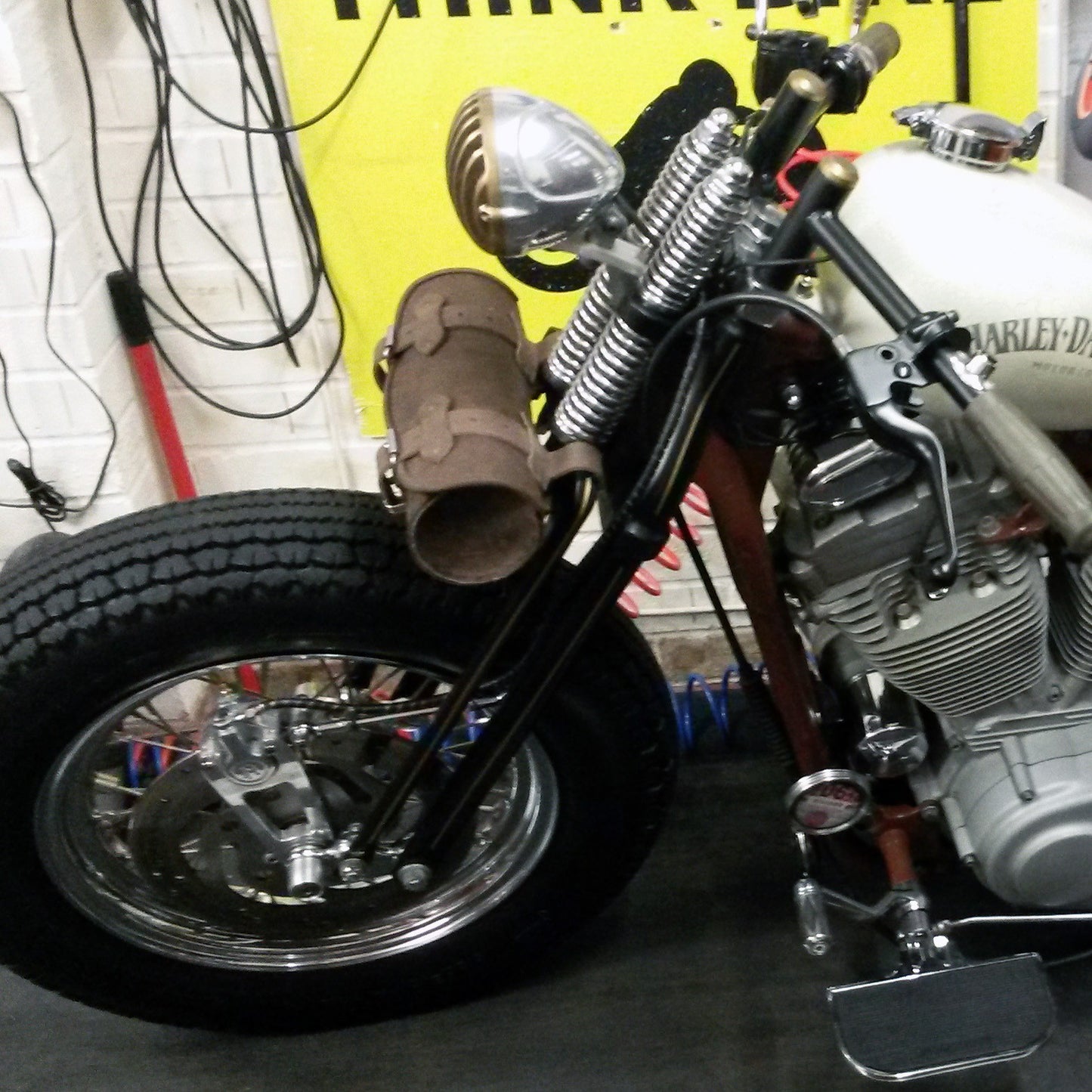 Leather Tool Roll / Saddlebag Motorcycle - Brown