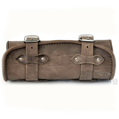 Leather Tool Roll / Saddlebag Motorcycle - Brown