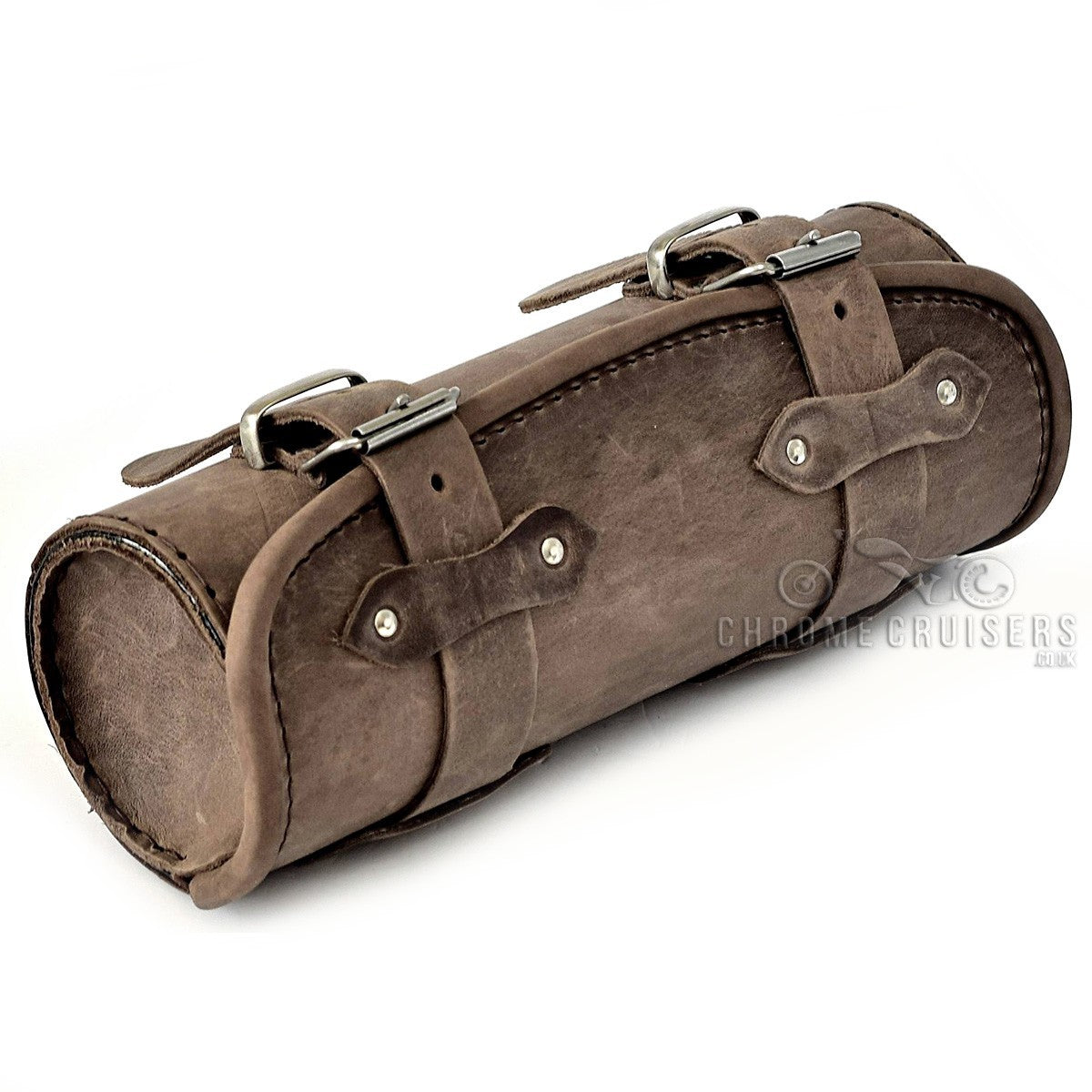 Leather Tool Roll / Saddlebag Motorcycle - Brown