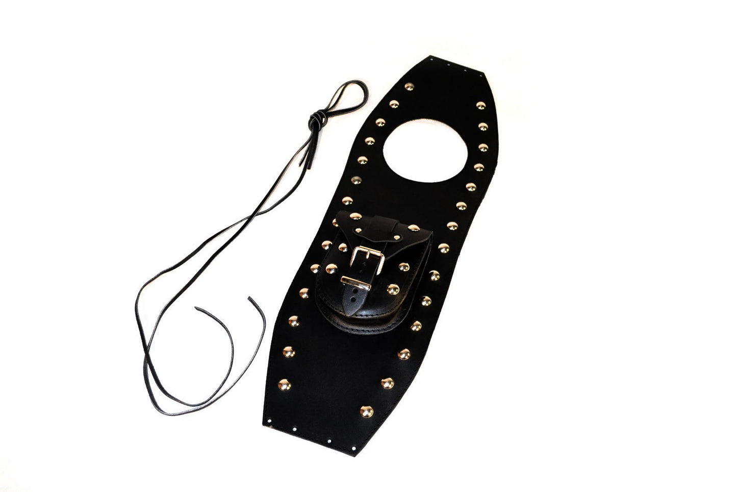 Suzuki VZ800 Marauder Leather Tank Bib / Chap with studs