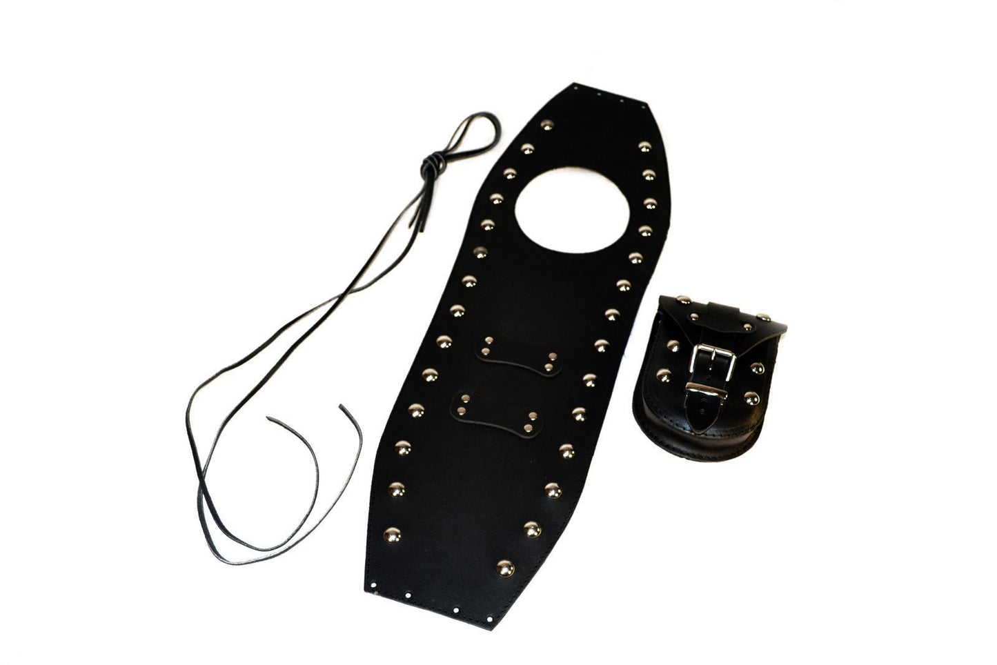 Suzuki VZ800 Marauder Leather Tank Bib / Chap with studs