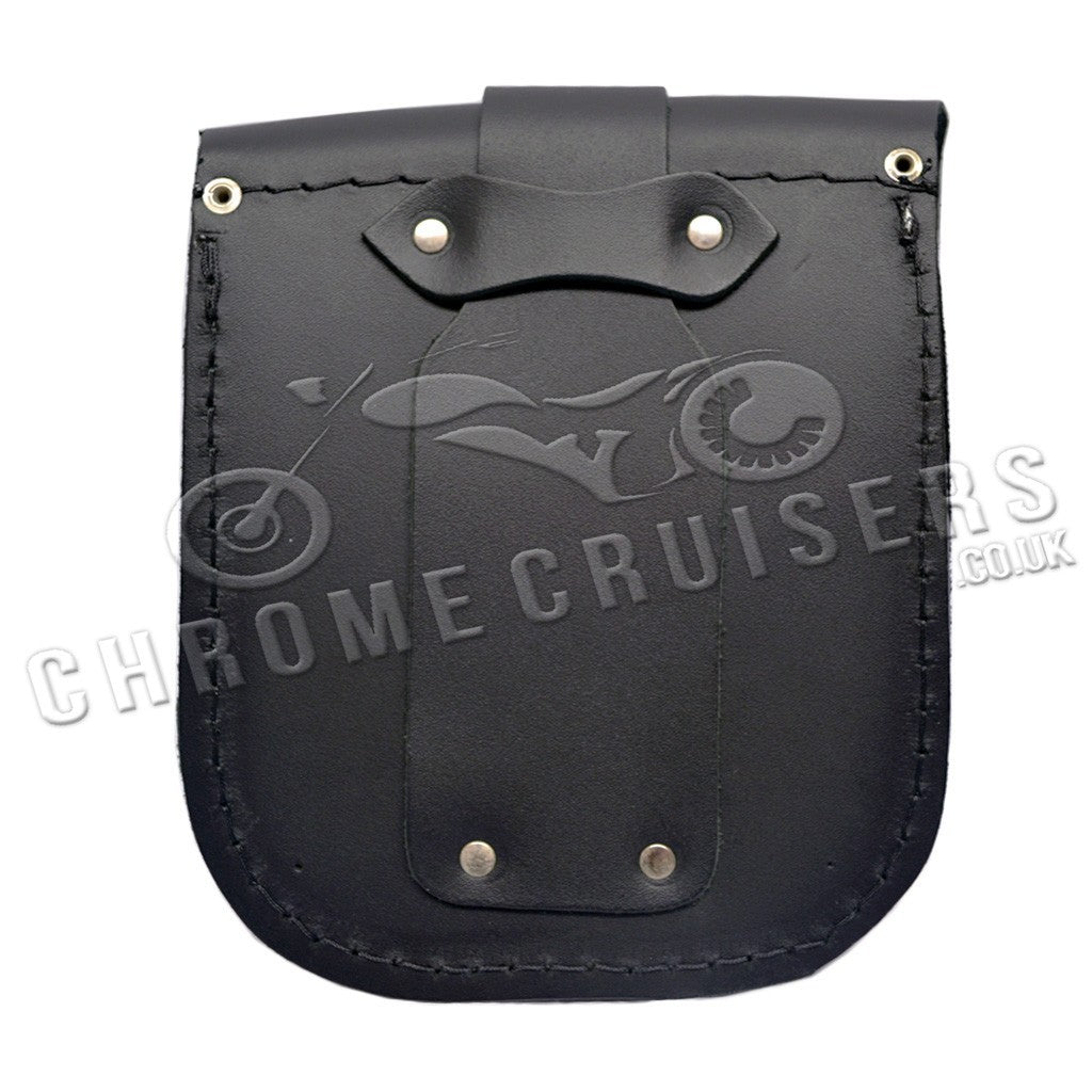 Motorcycle leather pouch with rivets (Ki1B)