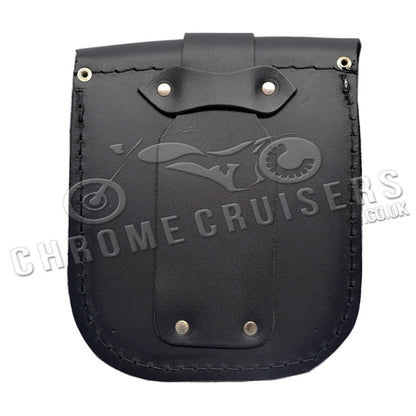 Motorcycle leather pouch with rivets (Ki1B)