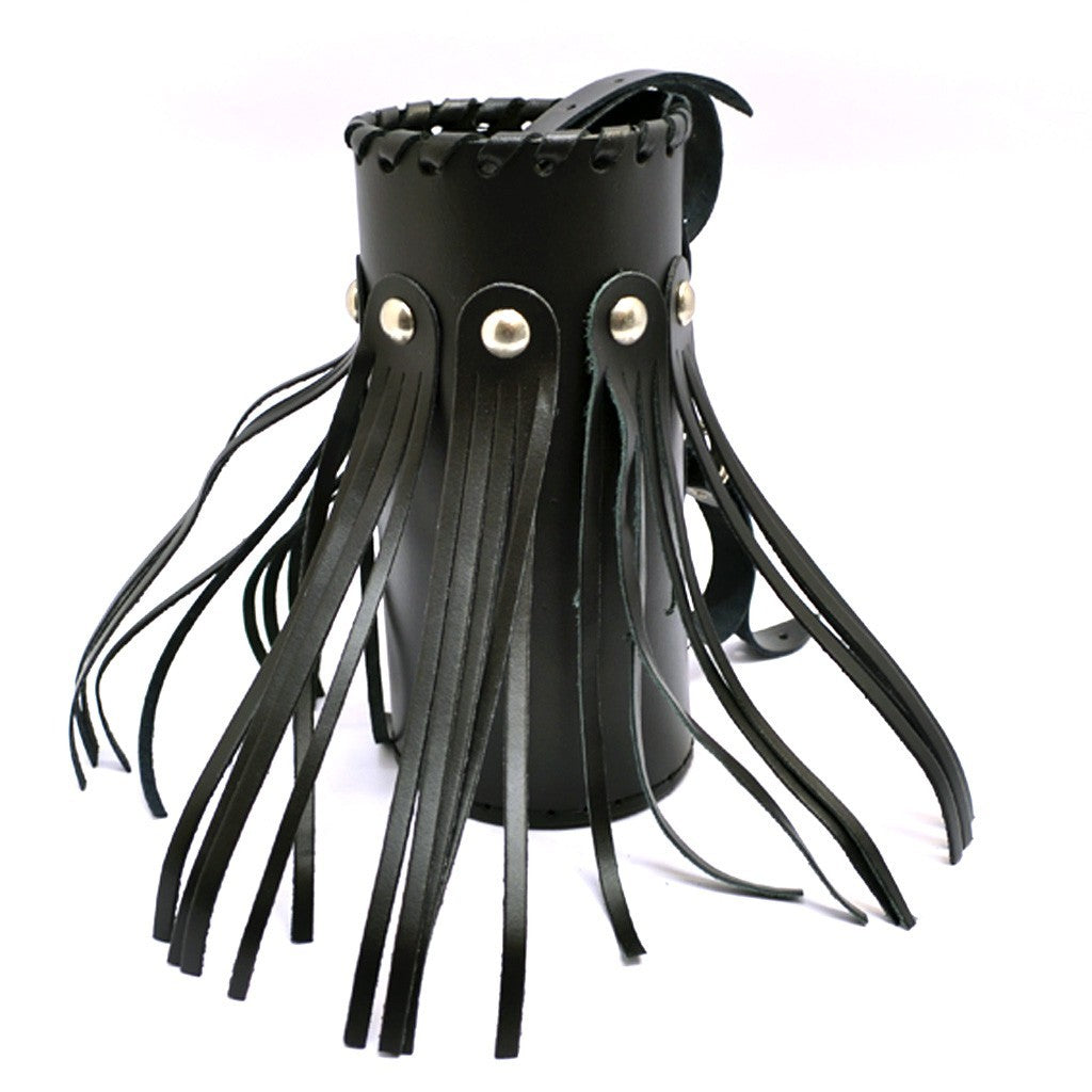 Motorcycle leather drink / bottle holder - large