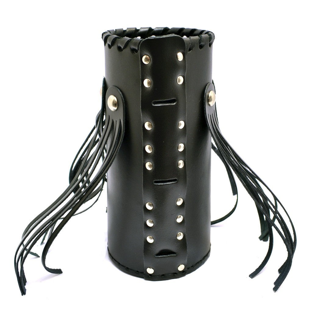 Motorcycle leather drink / bottle holder - large