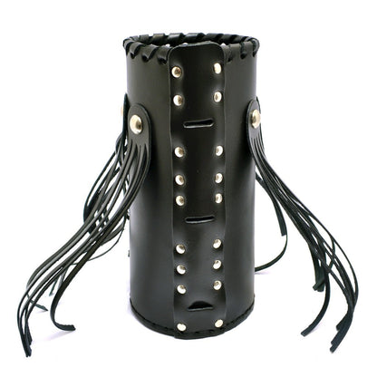 Motorcycle leather drink / bottle holder - large