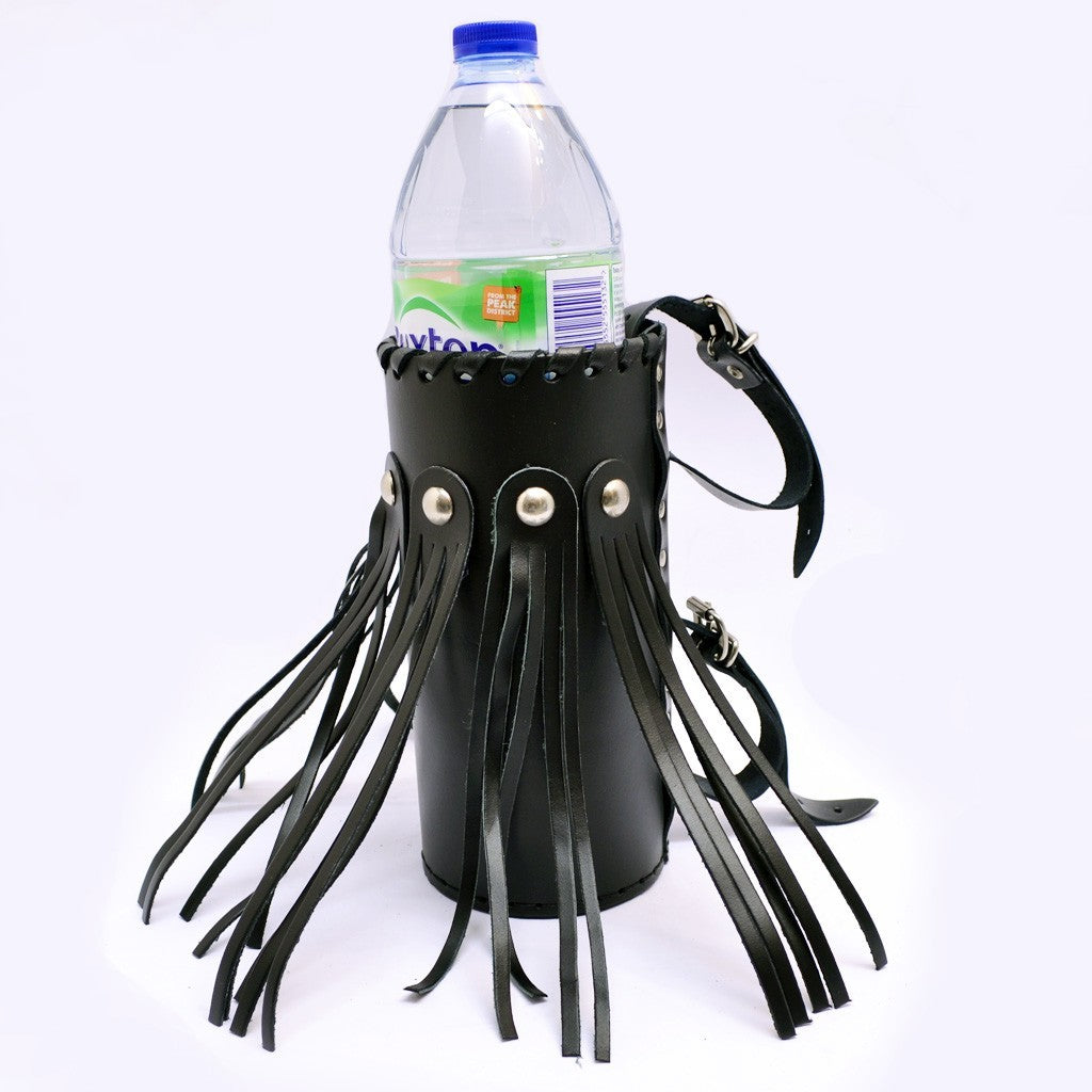 Motorcycle leather drink / bottle holder - large