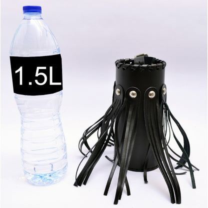 Motorcycle leather drink / bottle holder - large