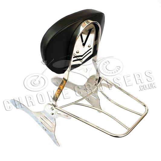 Passenger Backrest with luggage Rack, Sissy Bar - Yamaha XVS950 MidnightStar