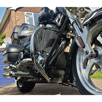 Engine Guard, Front Crash Bar - Victory Hammer Sport / Kingpin Chrome Crash Bar