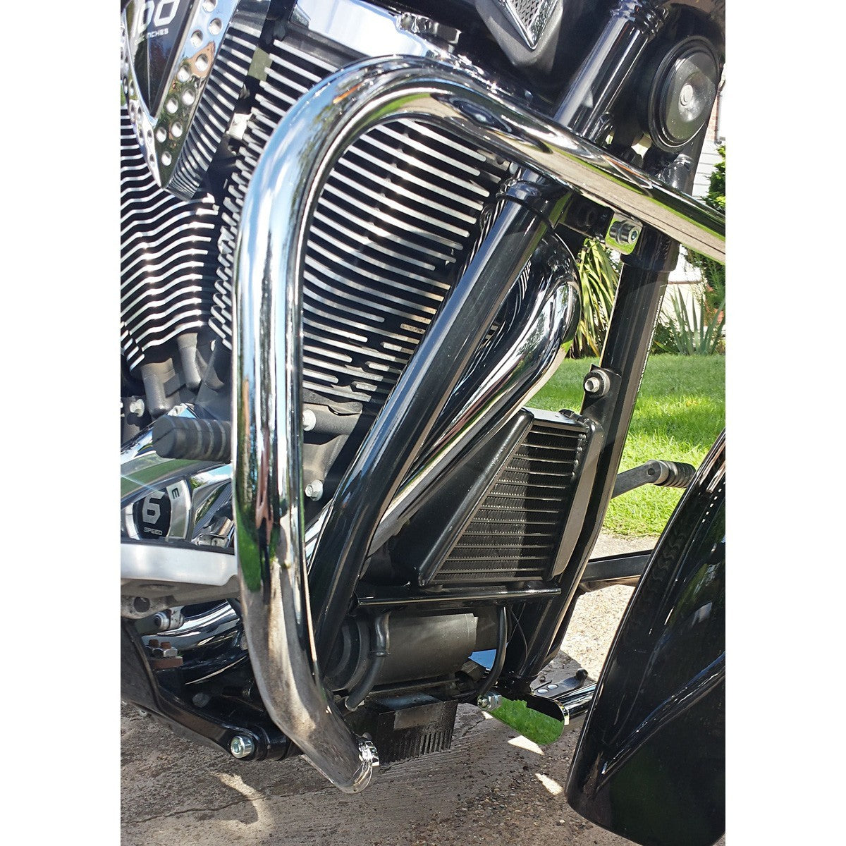 Engine Guard, Front Crash Bar - Victory Hammer Sport / Kingpin Chrome Crash Bar