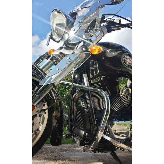 Engine Guard, Front Crash Bar - Victory Hammer Sport / Kingpin Chrome Crash Bar