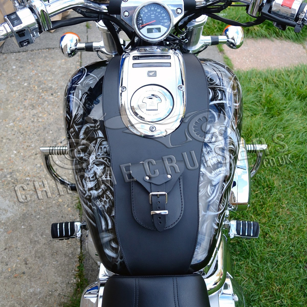 Honda VTX1800 Custom Leather Tank Bib / Chap