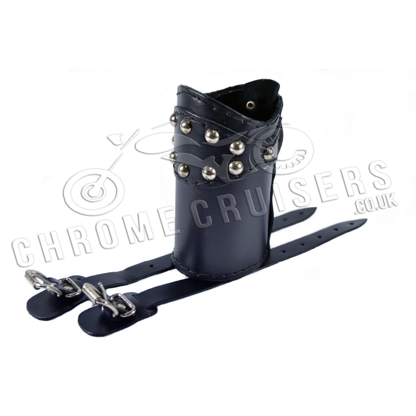 Leather drink holder with rivets (N2BB)