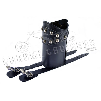 Leather drink holder with rivets (N2BB)