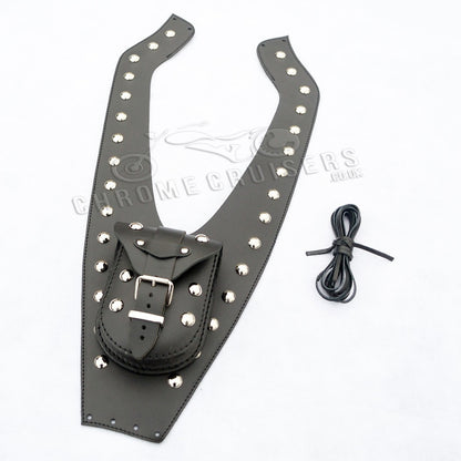 Tank Panel with Studs - Suzuki VL125 Intruder Leather