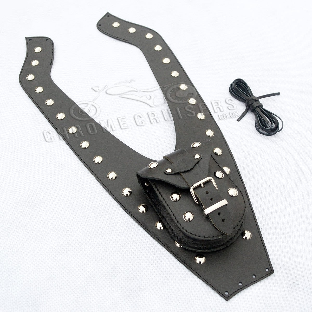 Tank Panel with Studs - Suzuki VL125 Intruder Leather