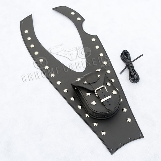 Tank Panel with Studs - Yamaha XVS125 Drag Star Leather