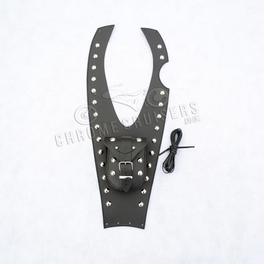Tank Panel with Studs - Yamaha XVS125 Drag Star Leather